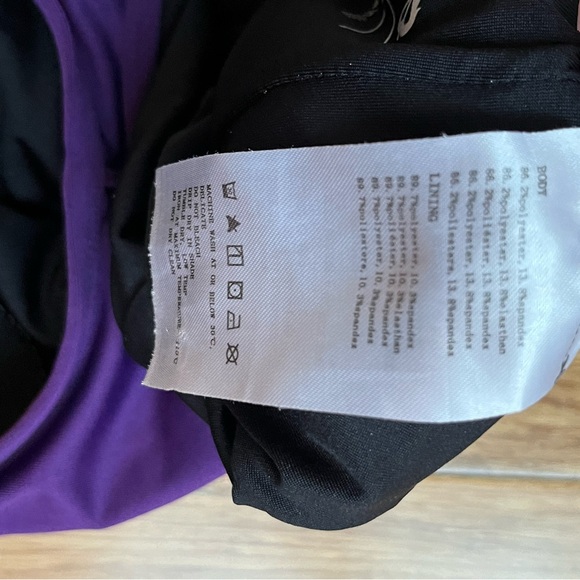 BALEAF Women's Athletic Training Adjustable Purple Swimsuit Size 34 Med/Large - Picture 7 of 8